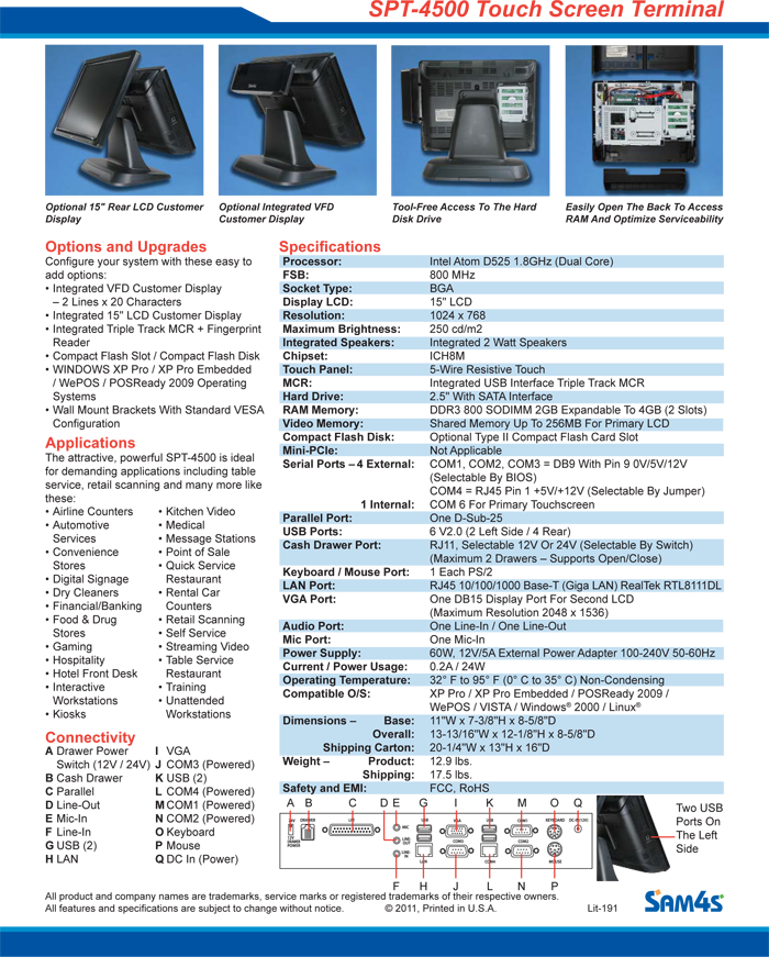 spt-4500_specs